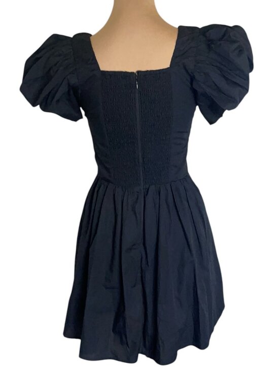 Abercrombie & Fitch Black Puff-Sleeve Mini Dress - Picture 3 of 5